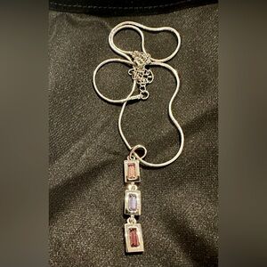 Lia Sophia Adjustable Necklace. Includes Three Interchangeable Pieces. See Pics.